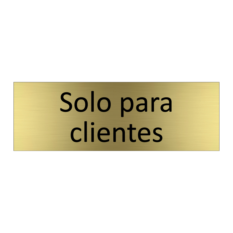 Solo para clientes
