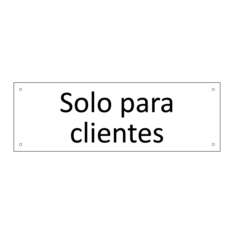 Solo para clientes