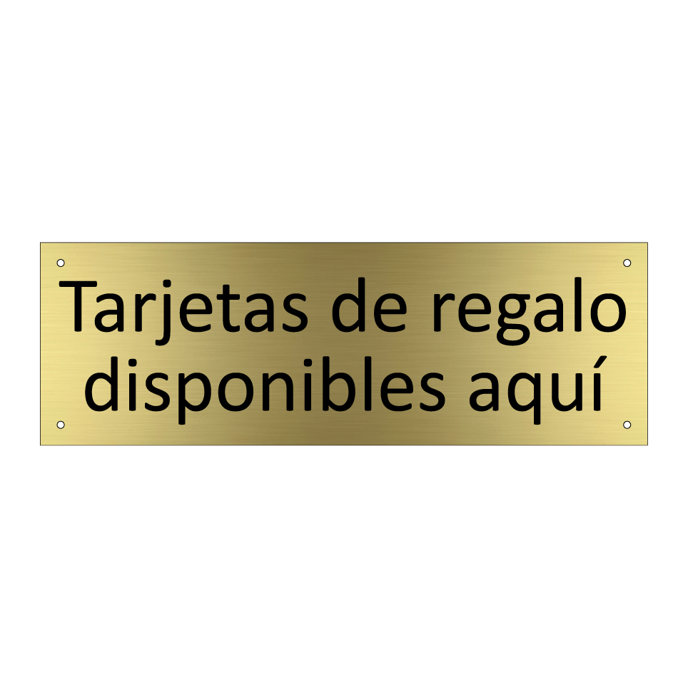 Tarjetas de regalo disponibles aquí
