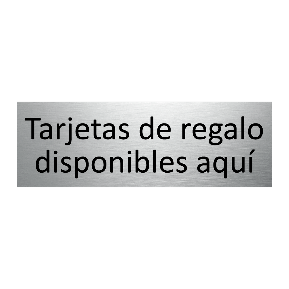 Tarjetas de regalo disponibles aquí
