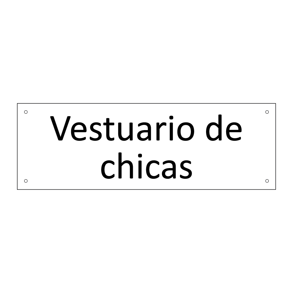 Vestuario de chicas