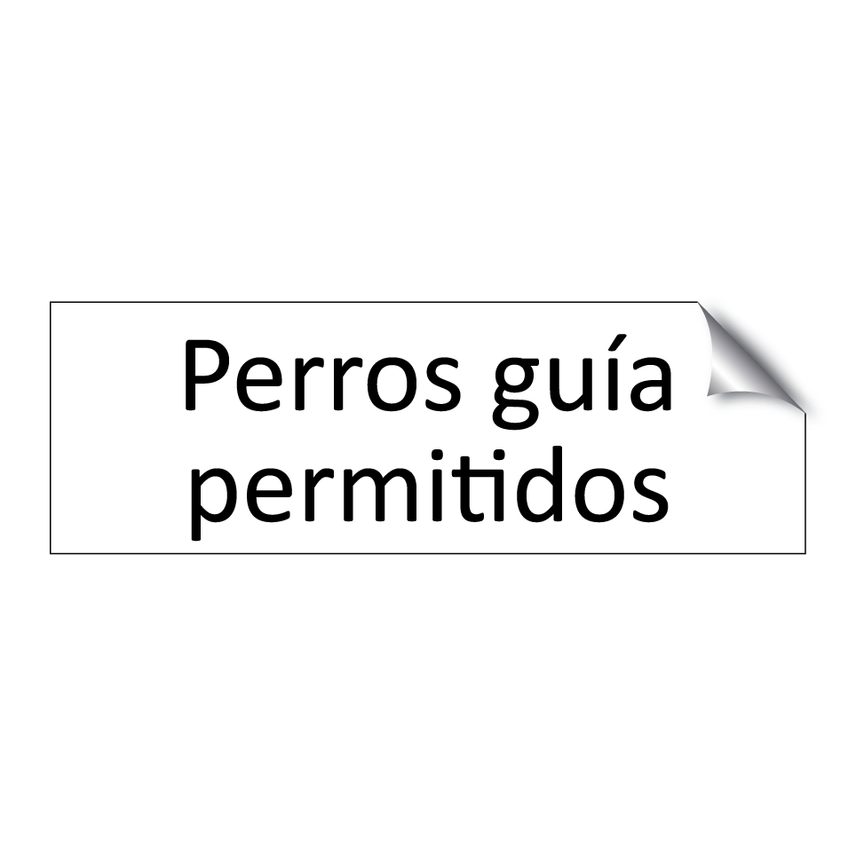 Perros guía permitidos
