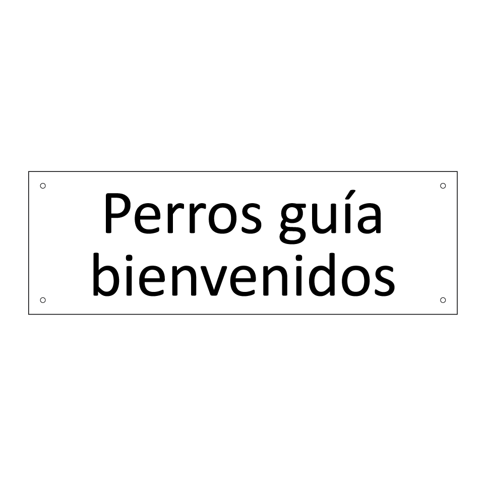 Perros guía bienvenidos