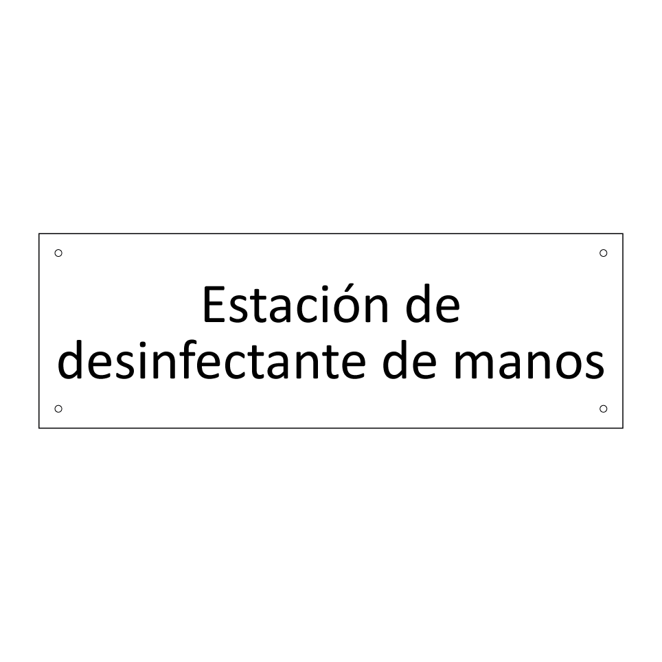 Estación de desinfectante de manos