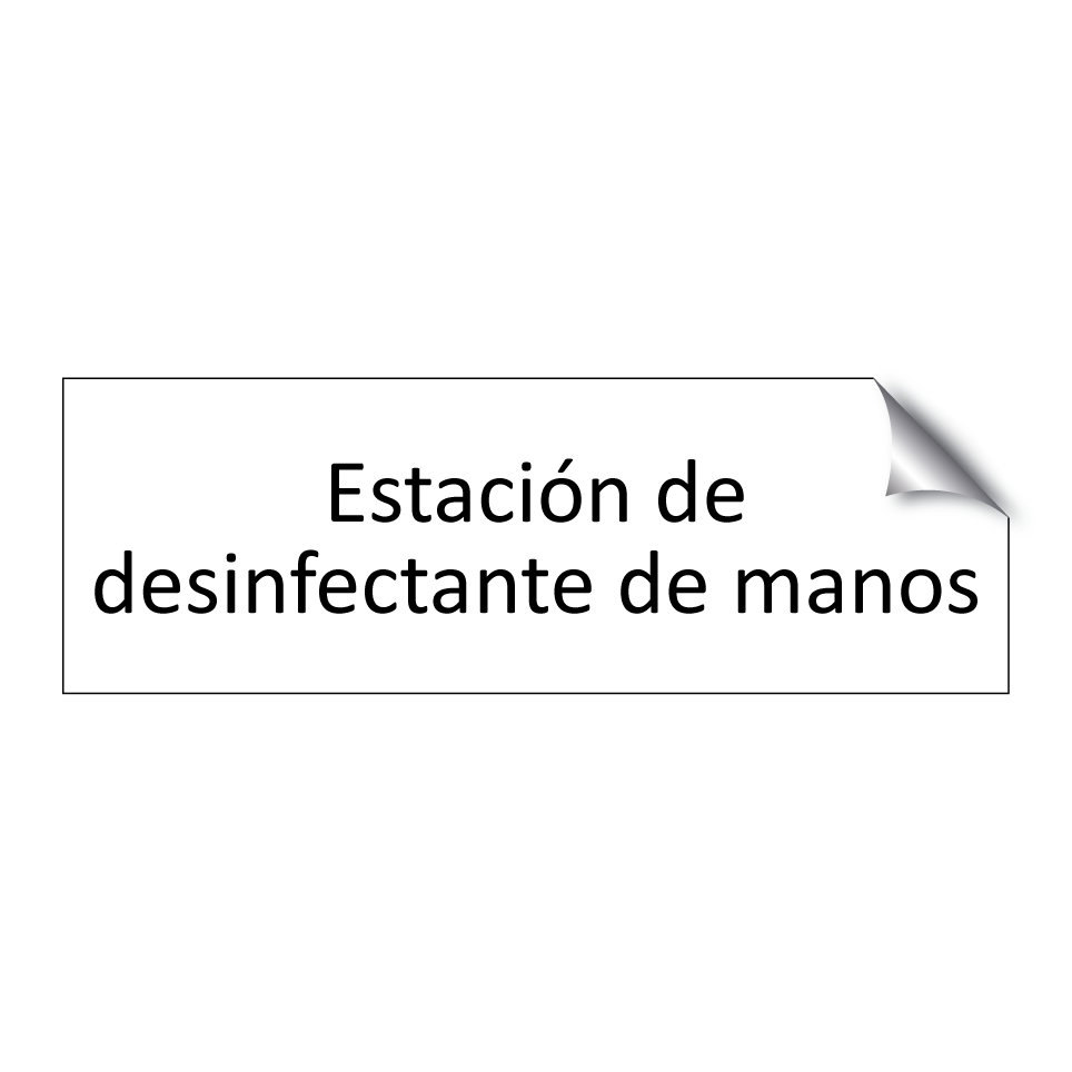 Estación de desinfectante de manos