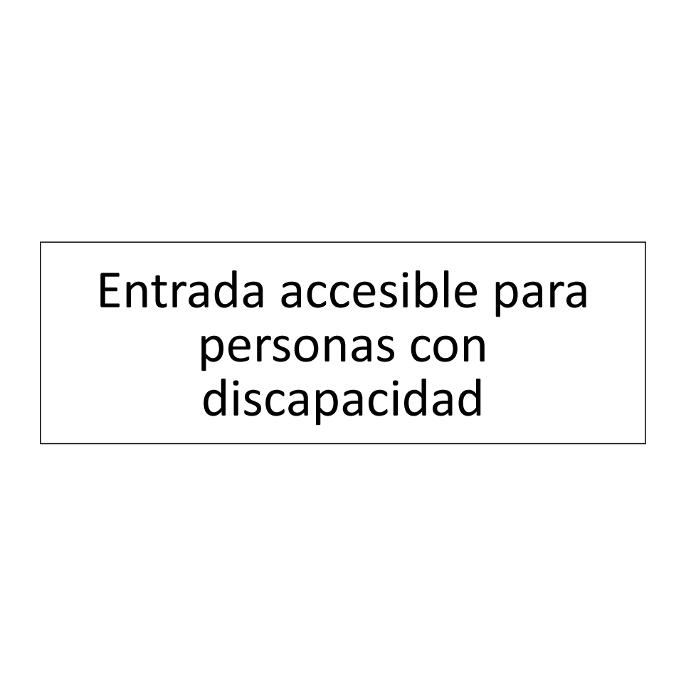 Entrada accesible para personas con discapacidad