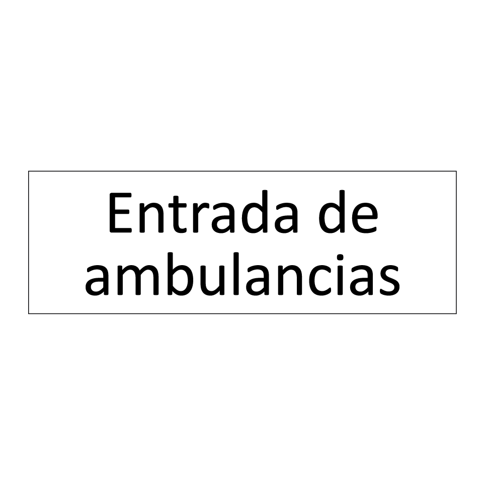 Entrada de ambulancias