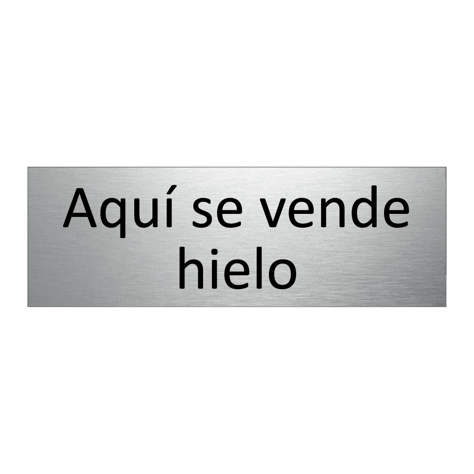 Aquí se vende hielo