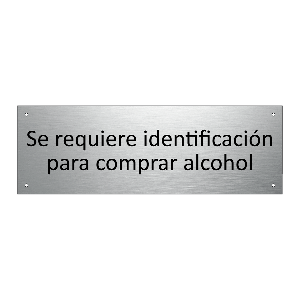 Se requiere identificación para comprar alcohol