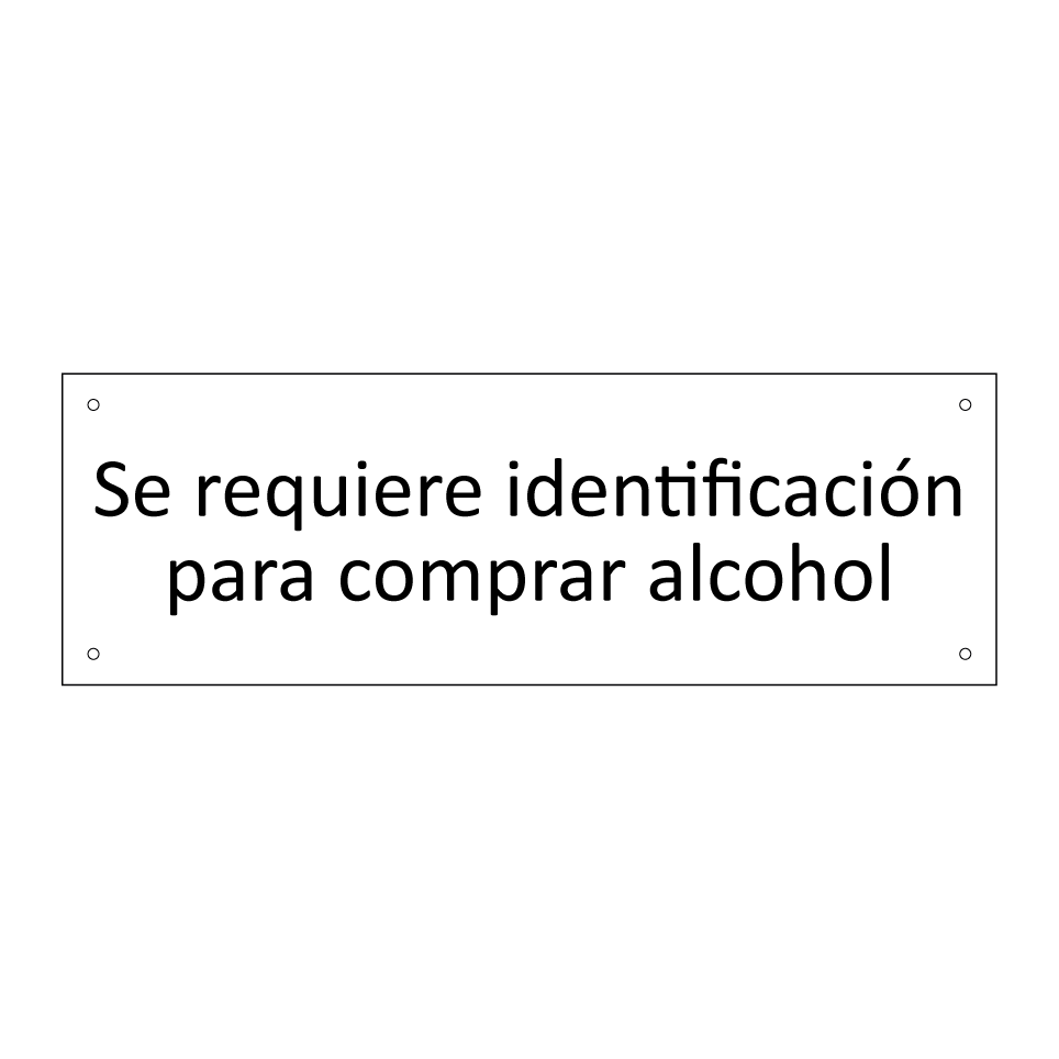 Se requiere identificación para comprar alcohol
