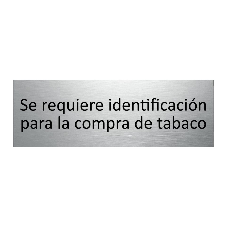 Se requiere identificación para la compra de tabaco