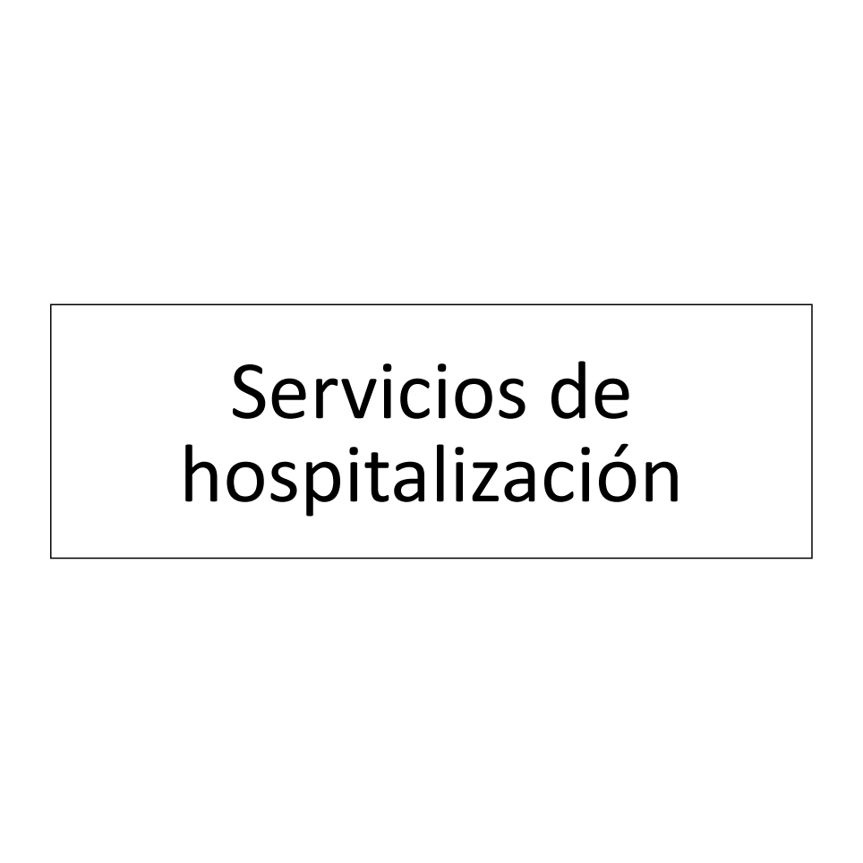 Servicios de hospitalización
