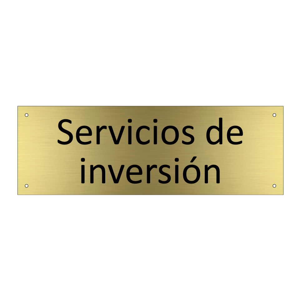 Servicios de inversión
