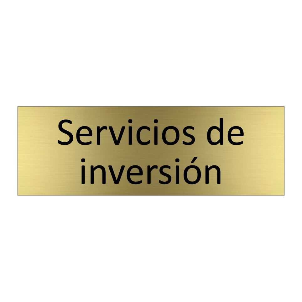 Servicios de inversión