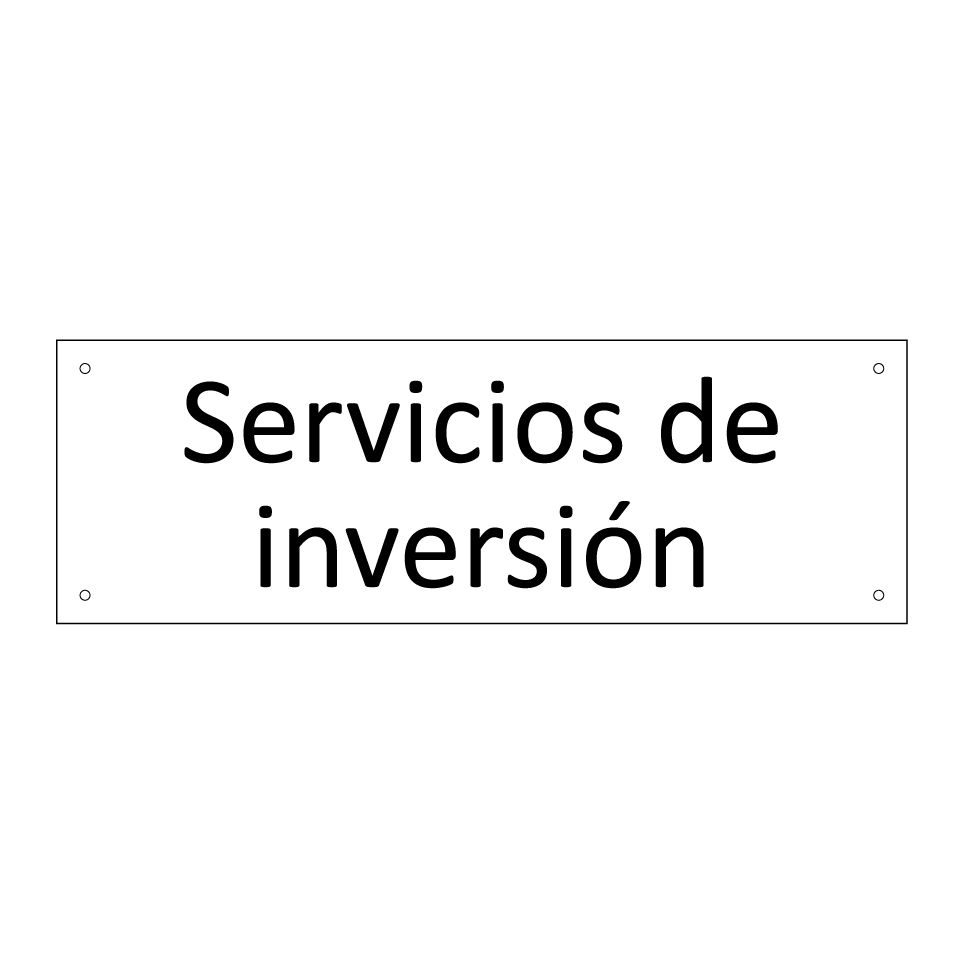 Servicios de inversión