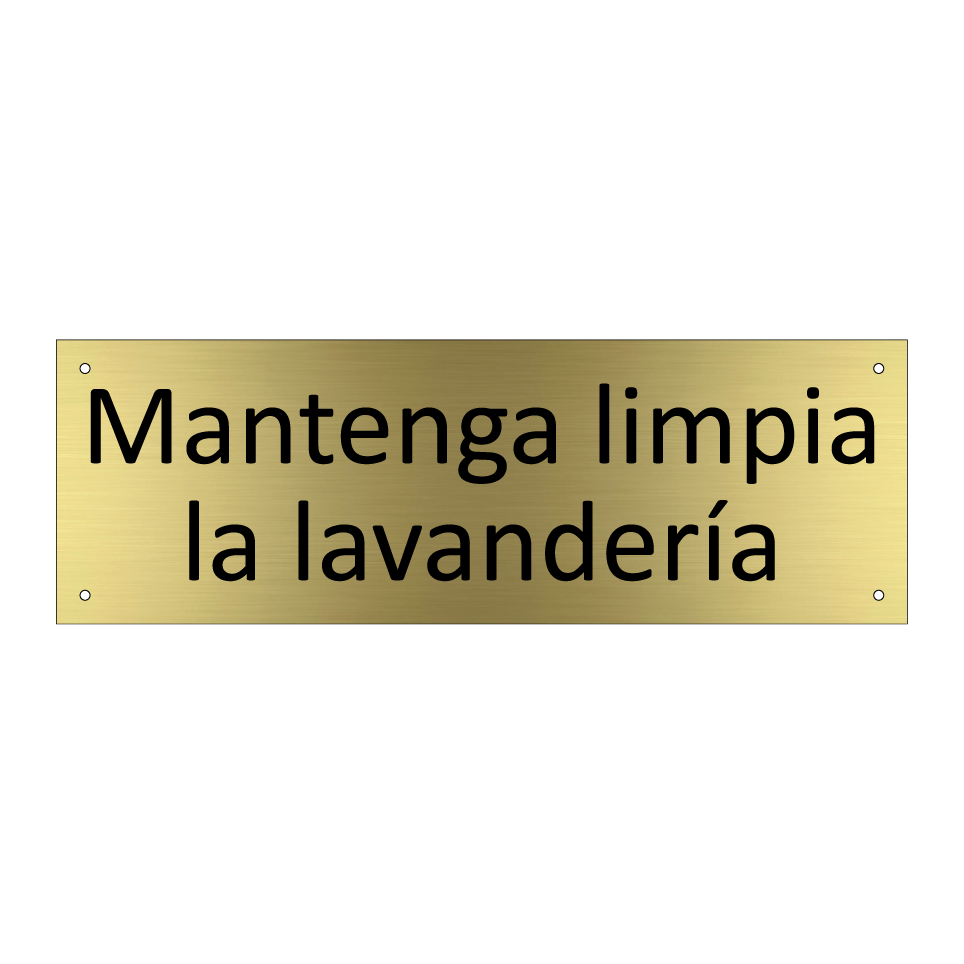 Mantenga limpia la lavandería