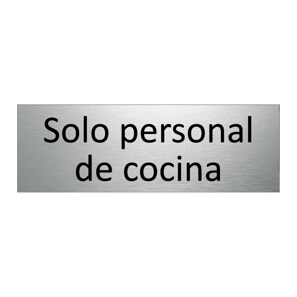 Solo personal de cocina