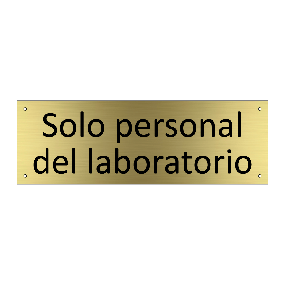 Solo personal del laboratorio