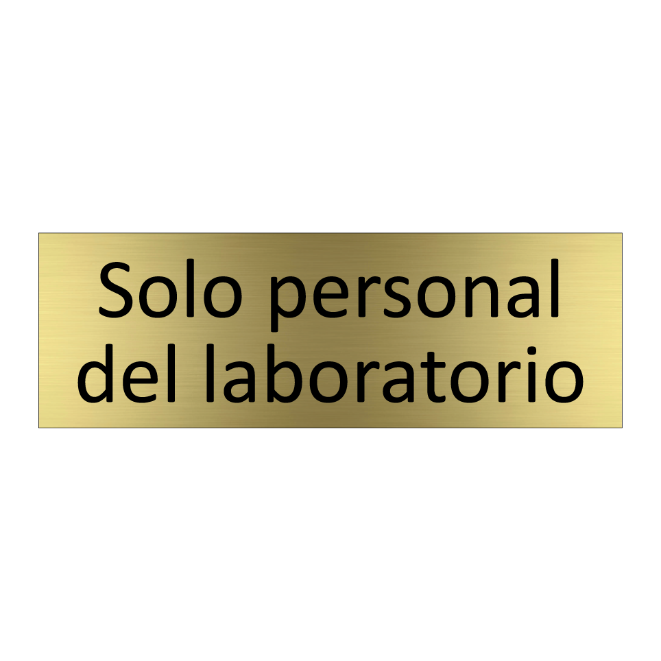 Solo personal del laboratorio