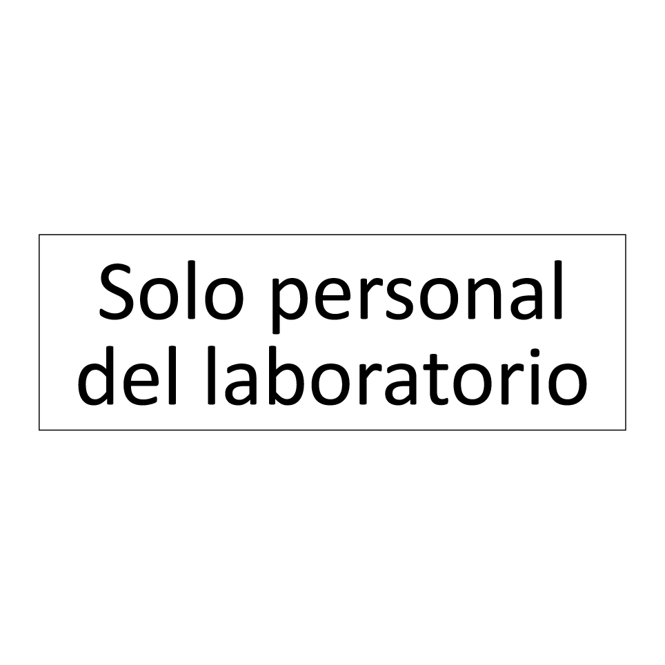 Solo personal del laboratorio