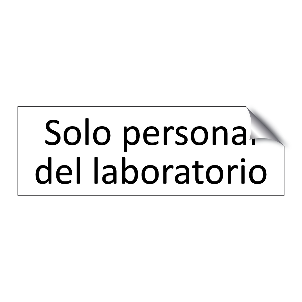 Solo personal del laboratorio