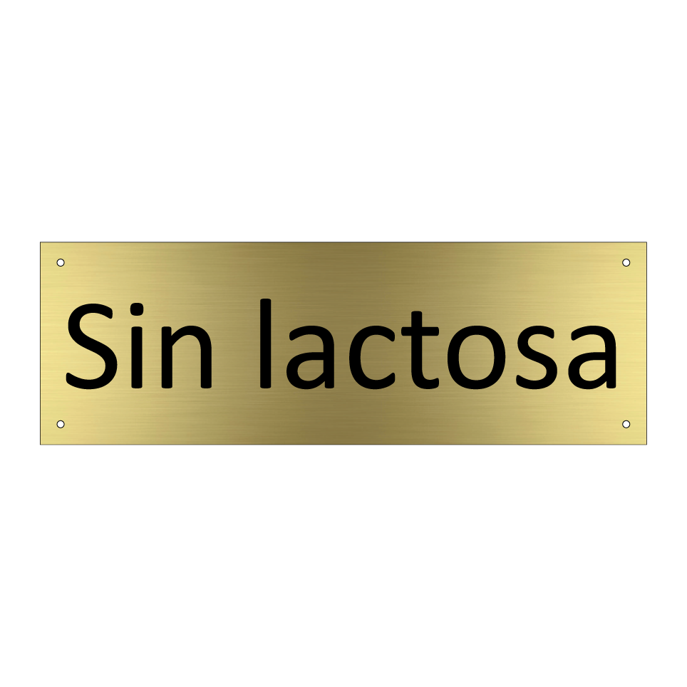Sin lactosa