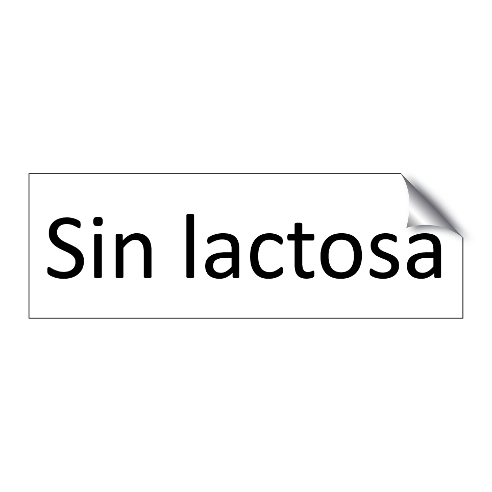 Sin lactosa
