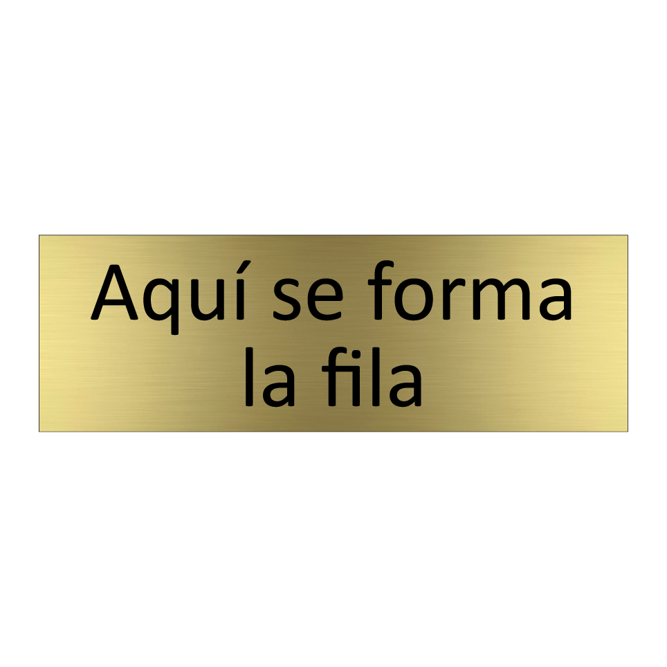 Aquí se forma la fila