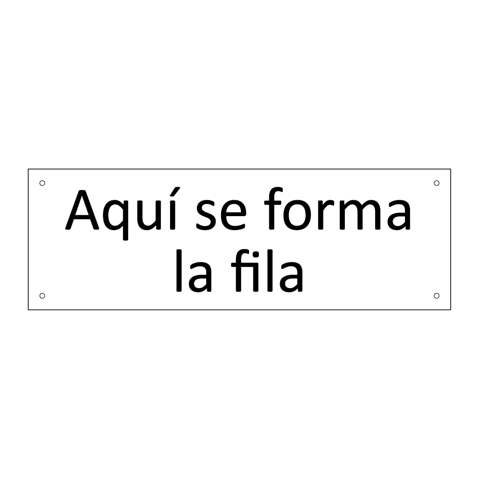 Aquí se forma la fila