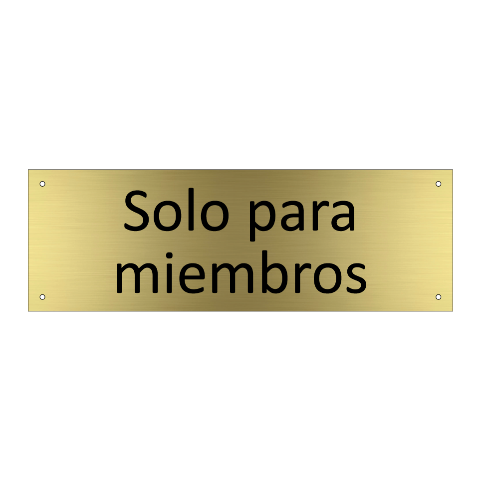 Solo para miembros
