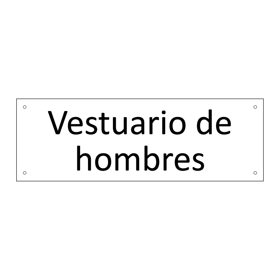 Vestuario de hombres