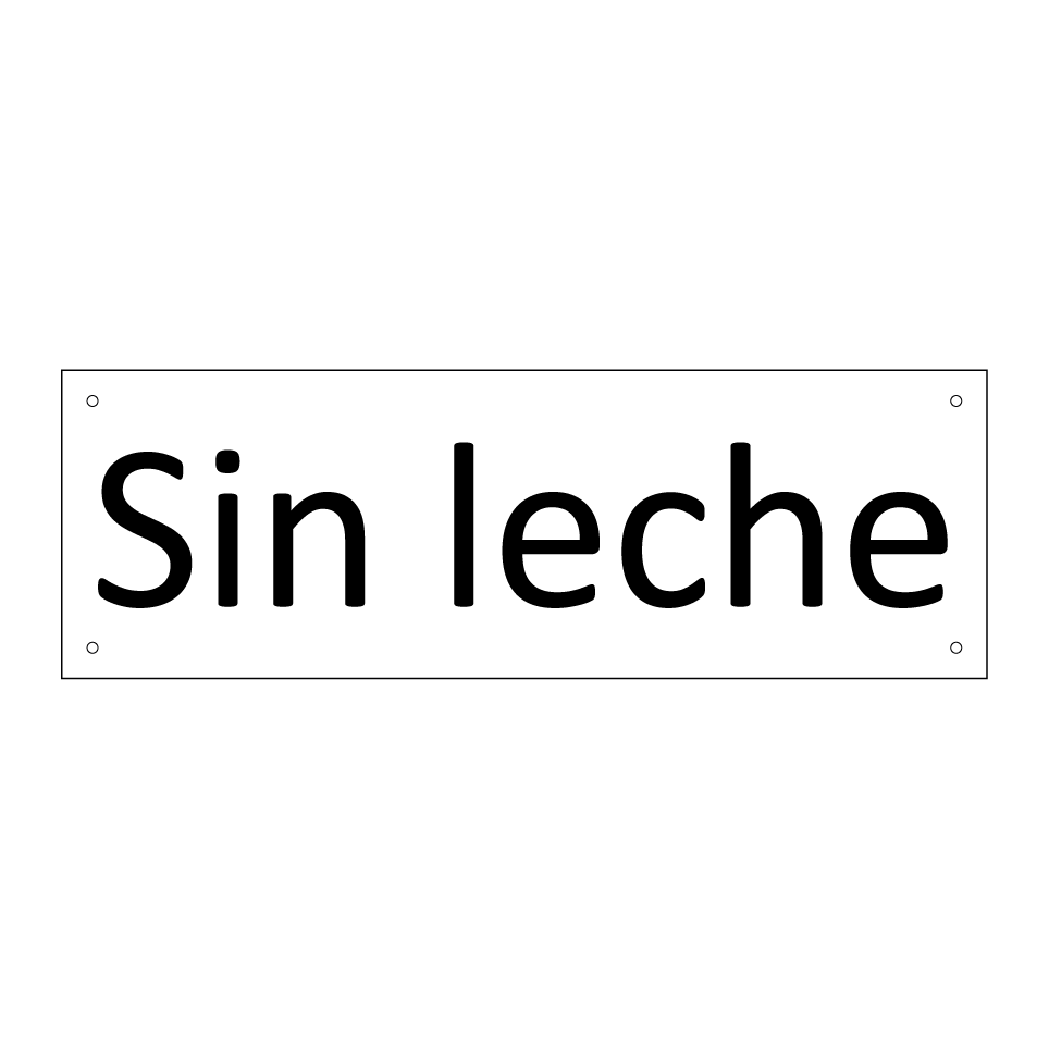 Sin leche