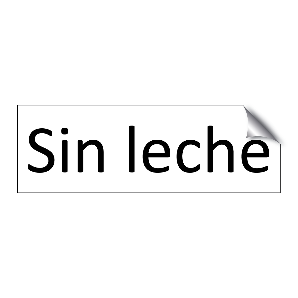 Sin leche