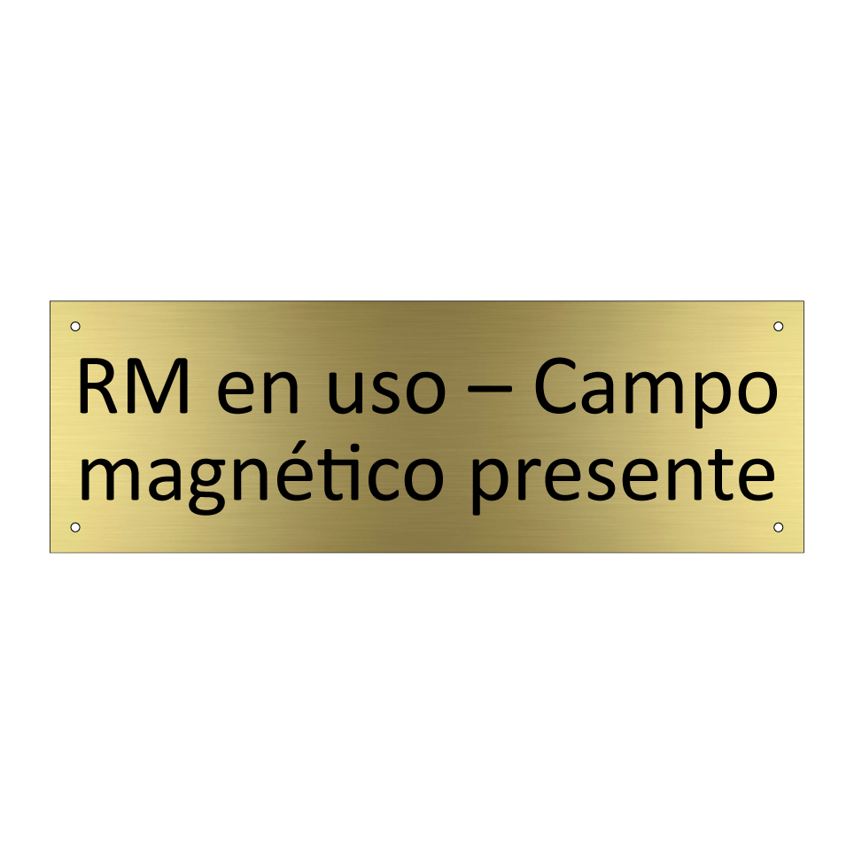 RM en uso – Campo magnético presente