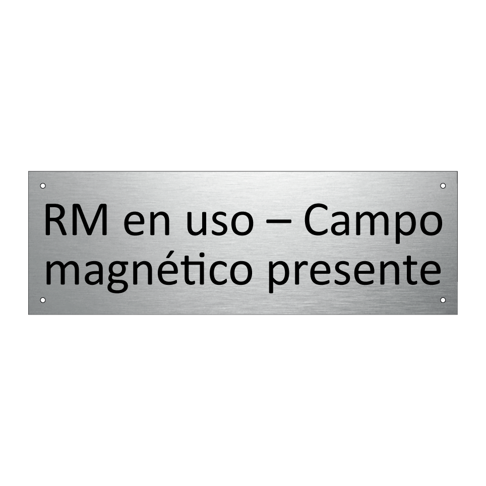 RM en uso – Campo magnético presente