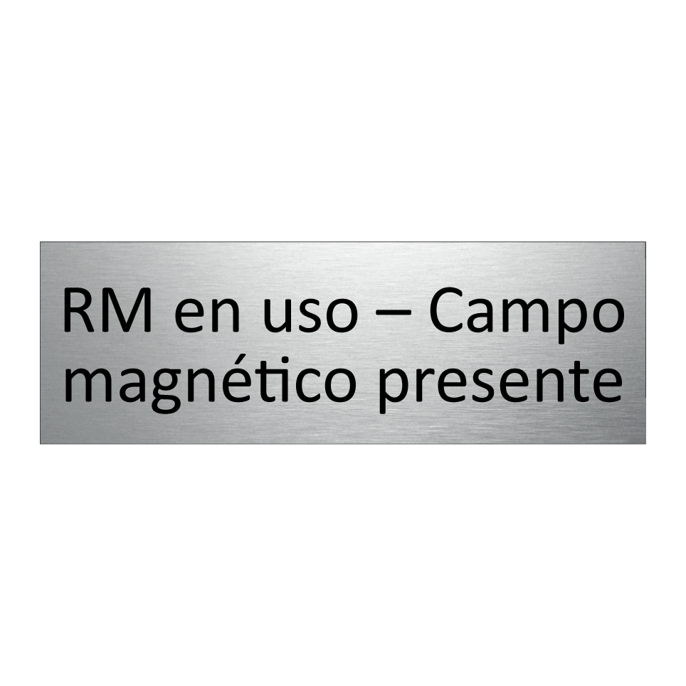 RM en uso – Campo magnético presente