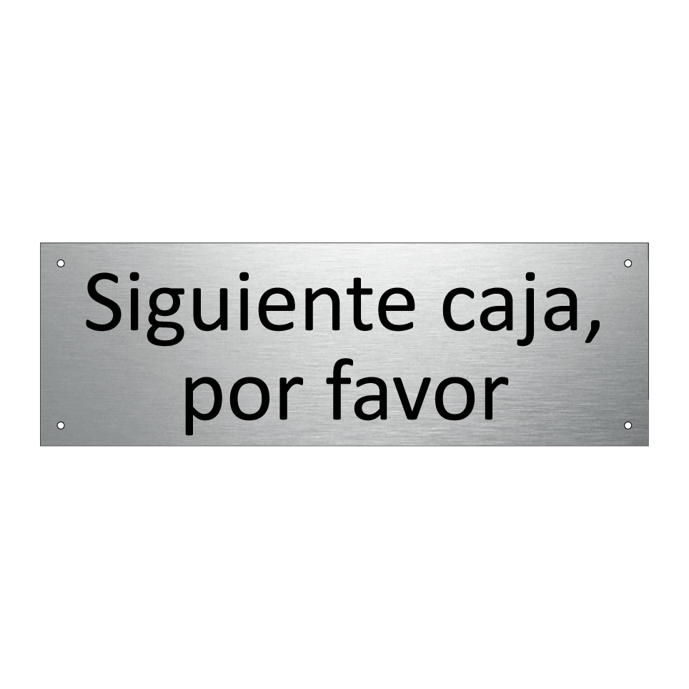 Siguiente caja, por favor