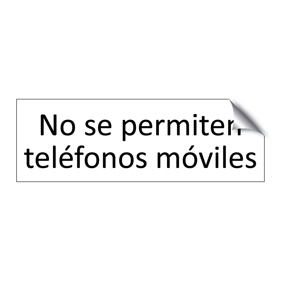 No se permiten teléfonos móviles