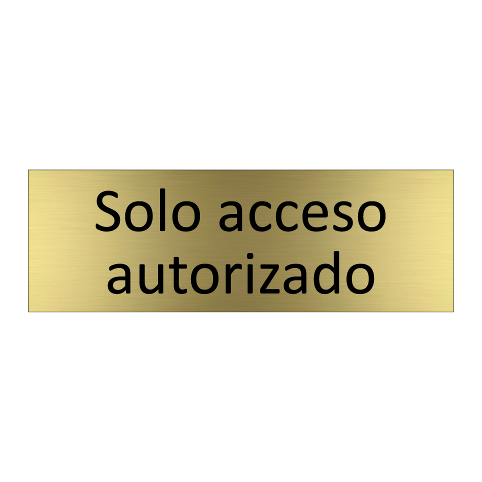 Solo acceso autorizado