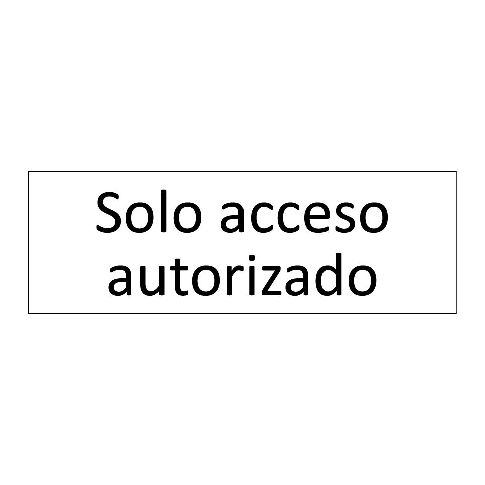 Solo acceso autorizado