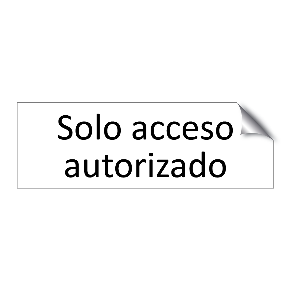 Solo acceso autorizado