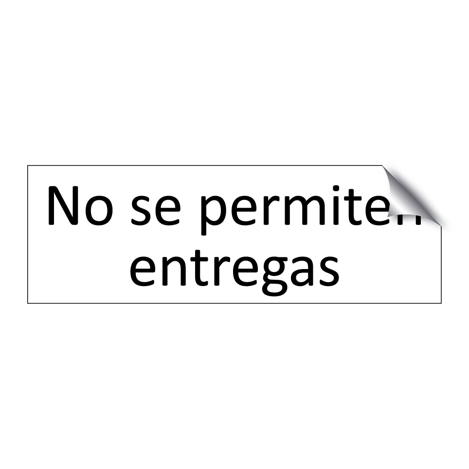 No se permiten entregas