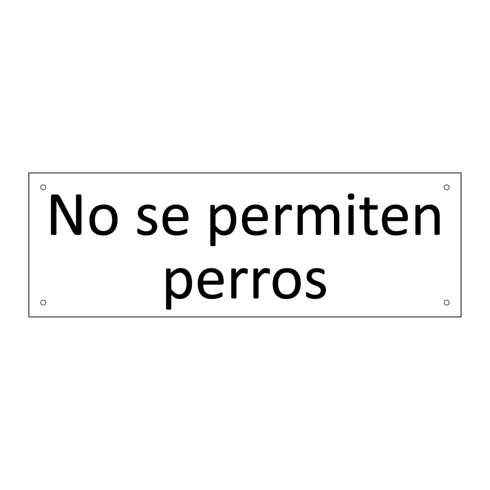 No se permiten perros