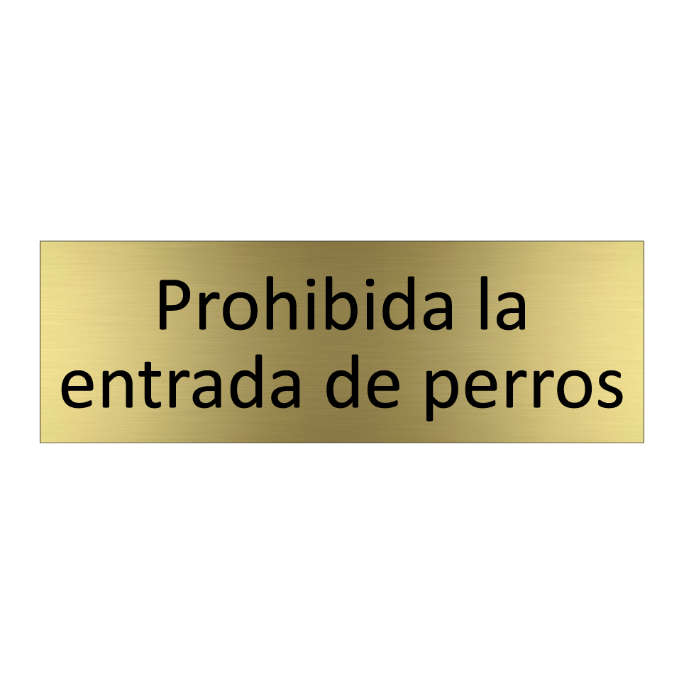 Prohibida la entrada de perros