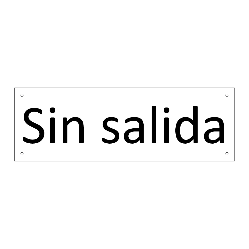 Sin salida