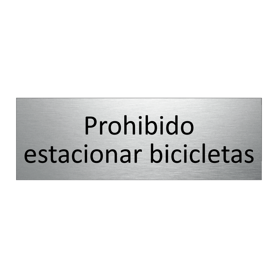 Prohibido estacionar bicicletas