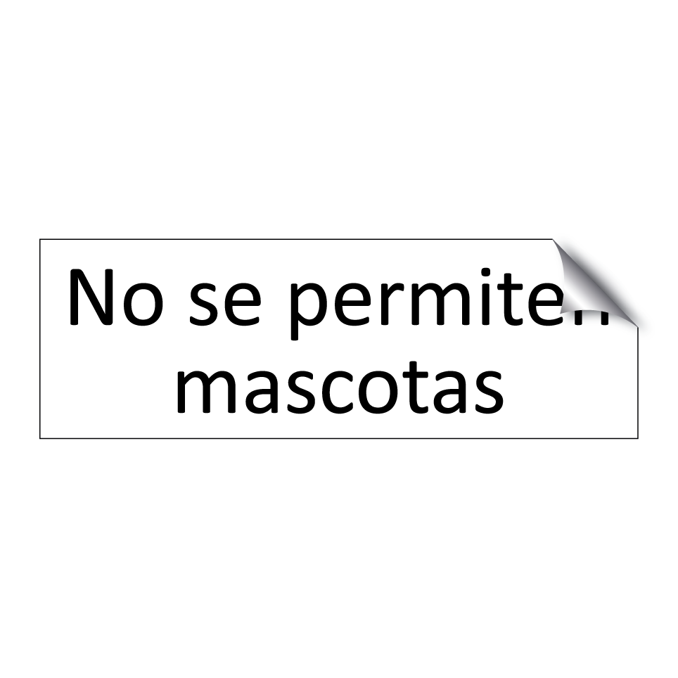 No se permiten mascotas