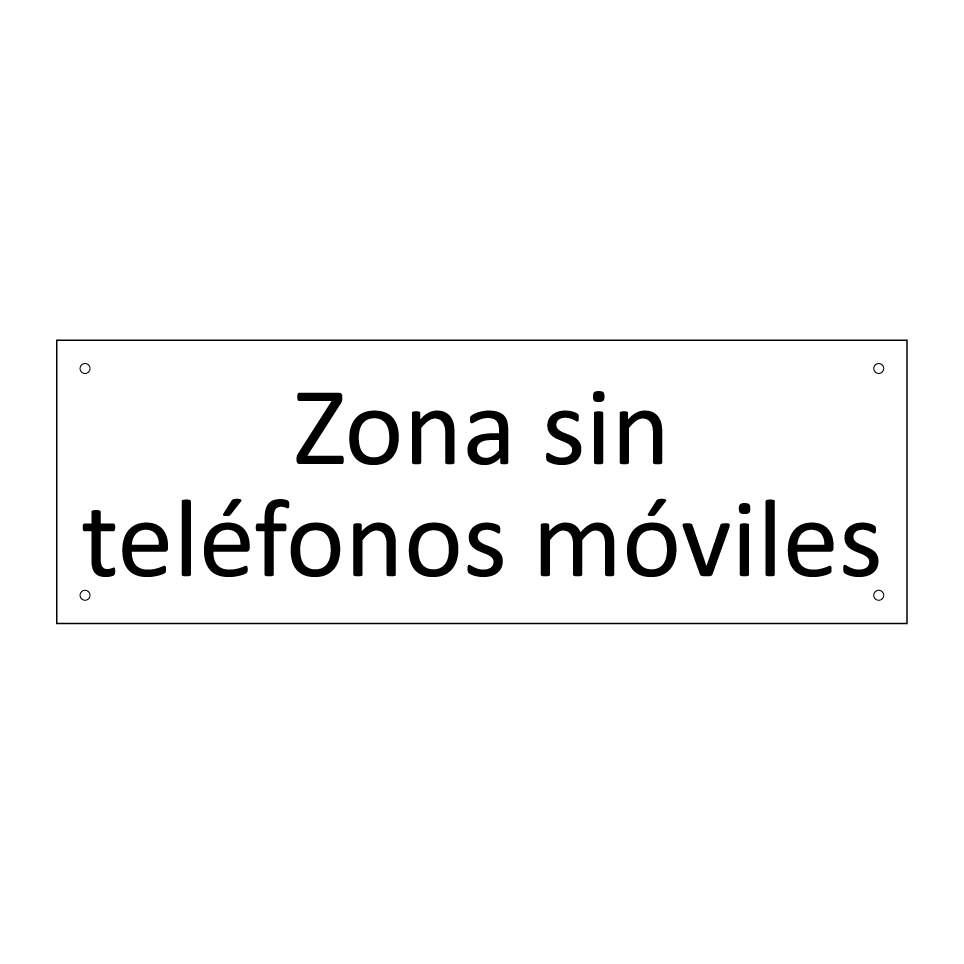 Zona sin teléfonos móviles