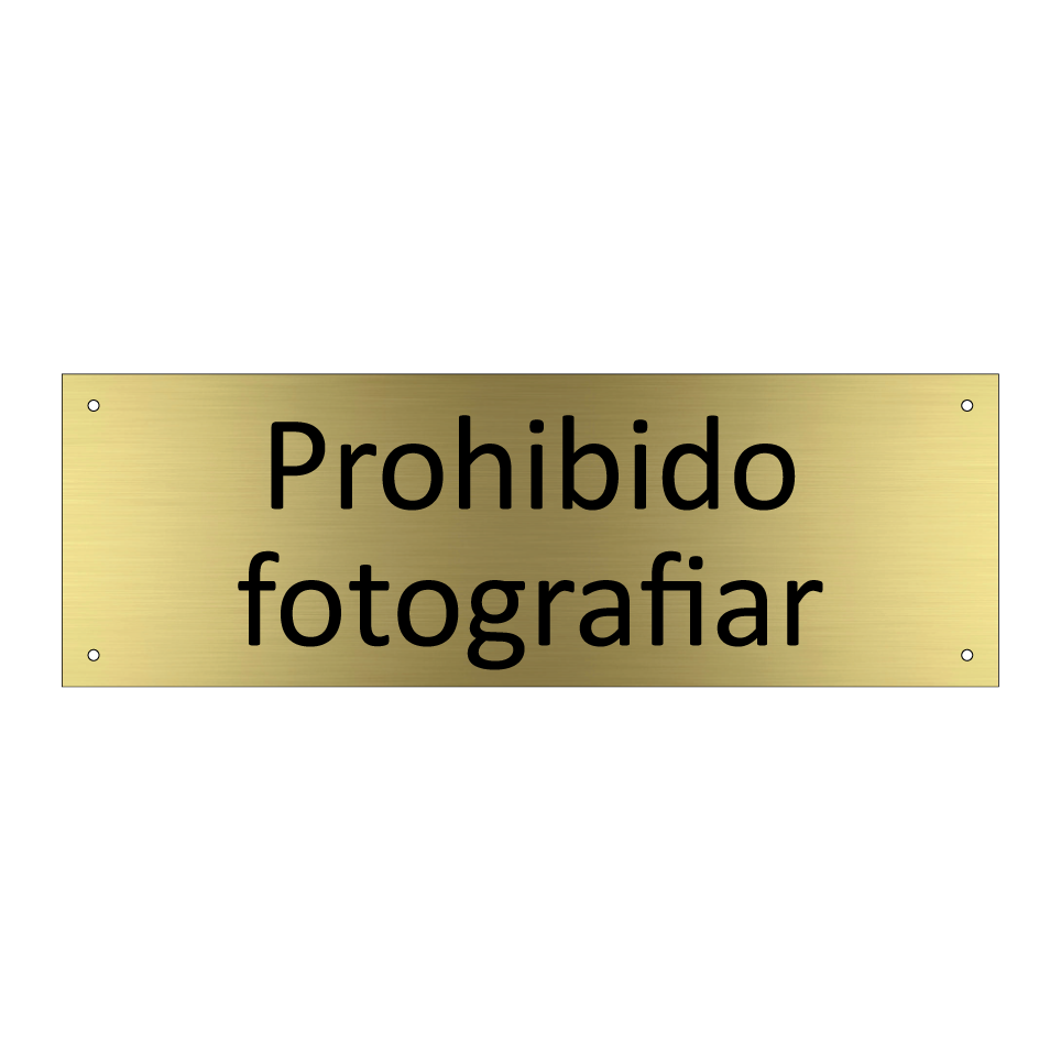 Prohibido fotografiar