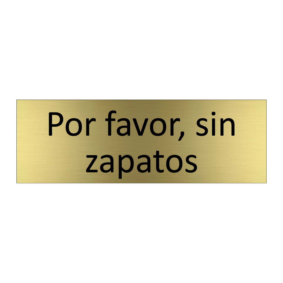 Por favor, sin zapatos